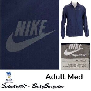 Vintage Nike Sportswear Y2K Men’s M Navy VTG Windbreaker Jacket Jersey Lining